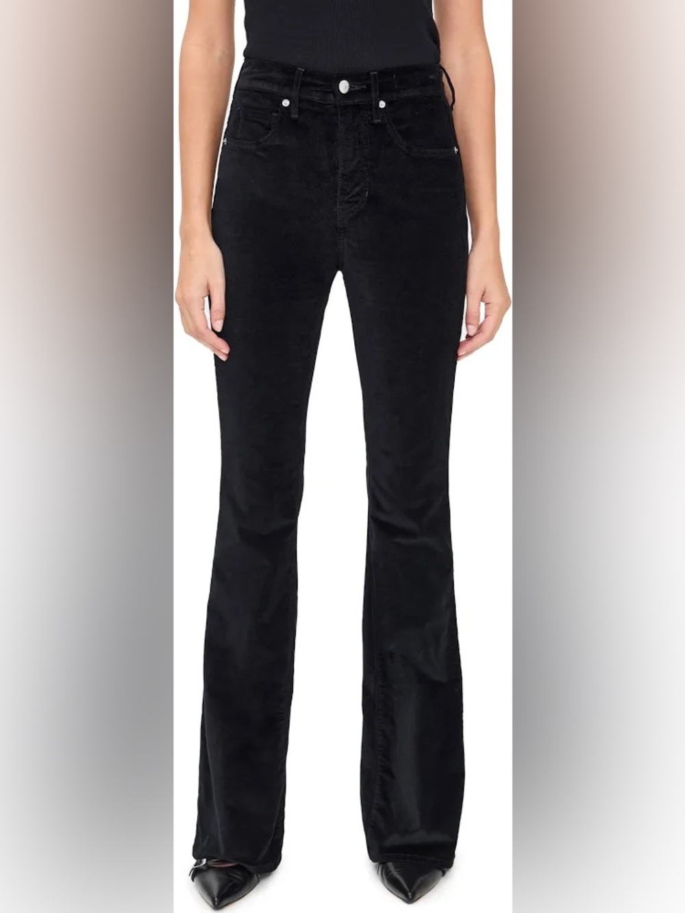 Veronica Beard Beverly skinny flare high rise